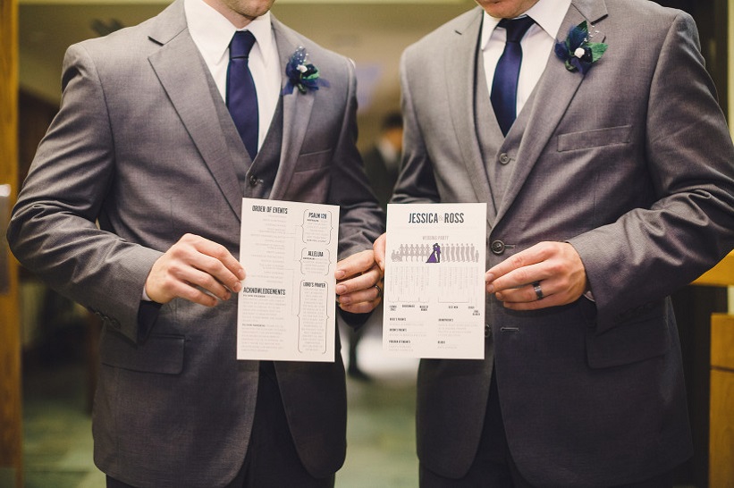 wedding usher ribbon